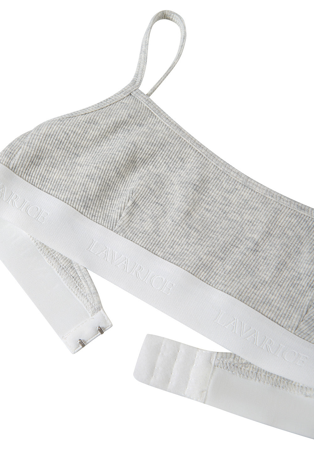 Top with elastic band AVRORA Light Gray Melange