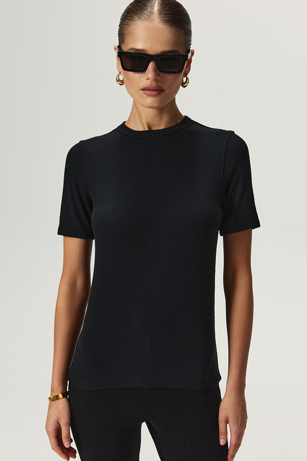 Viscose T-shirt GENTLE Black