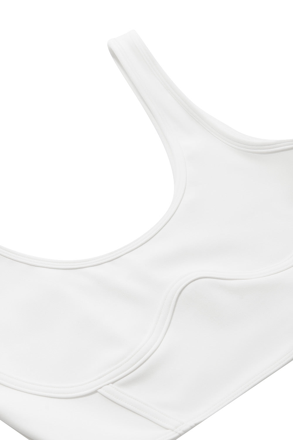 Top with raised seams SPORT White