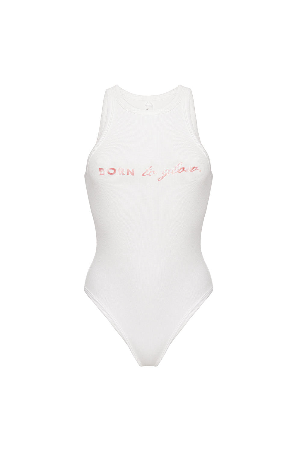 Cotton bodysuit with print BEACH PATROL Milk