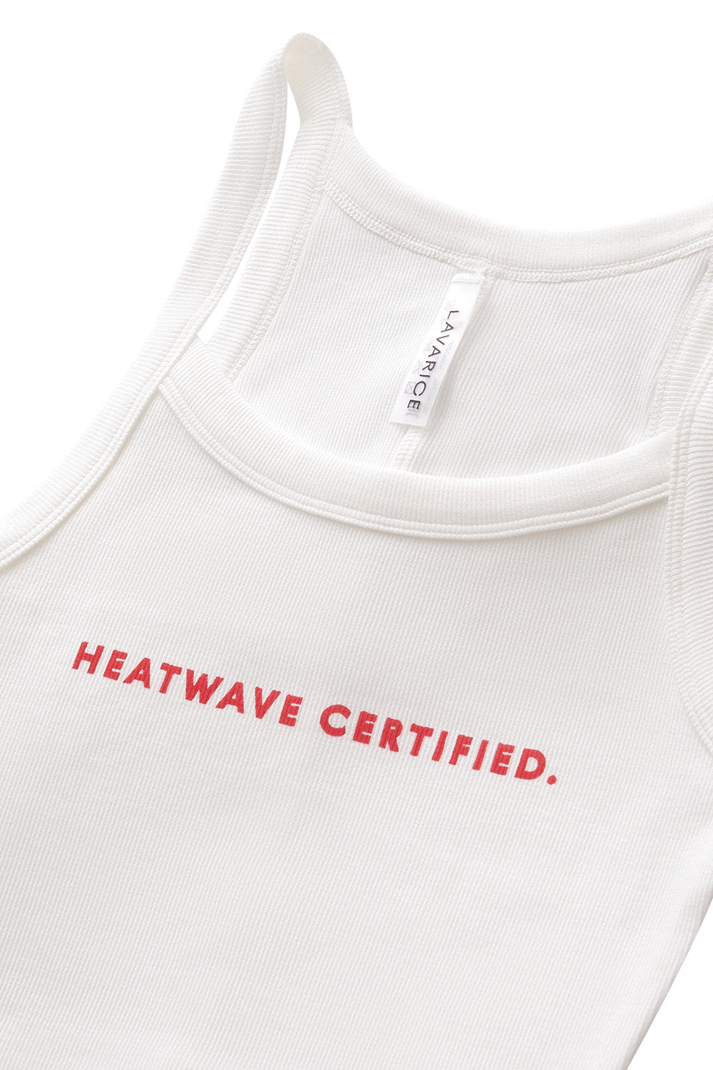Cotton crop top with print BEACH PATROL Milk