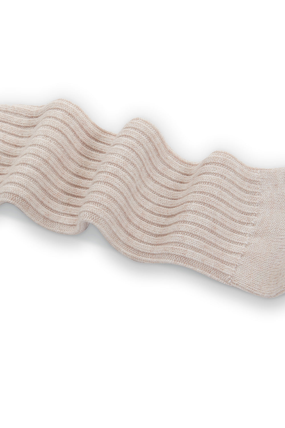 Long Wool Socks Beige