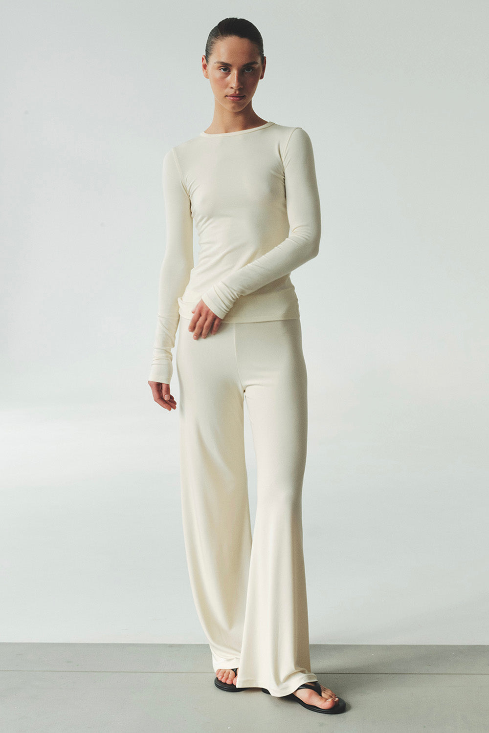 Modal pants GRACE Ecru