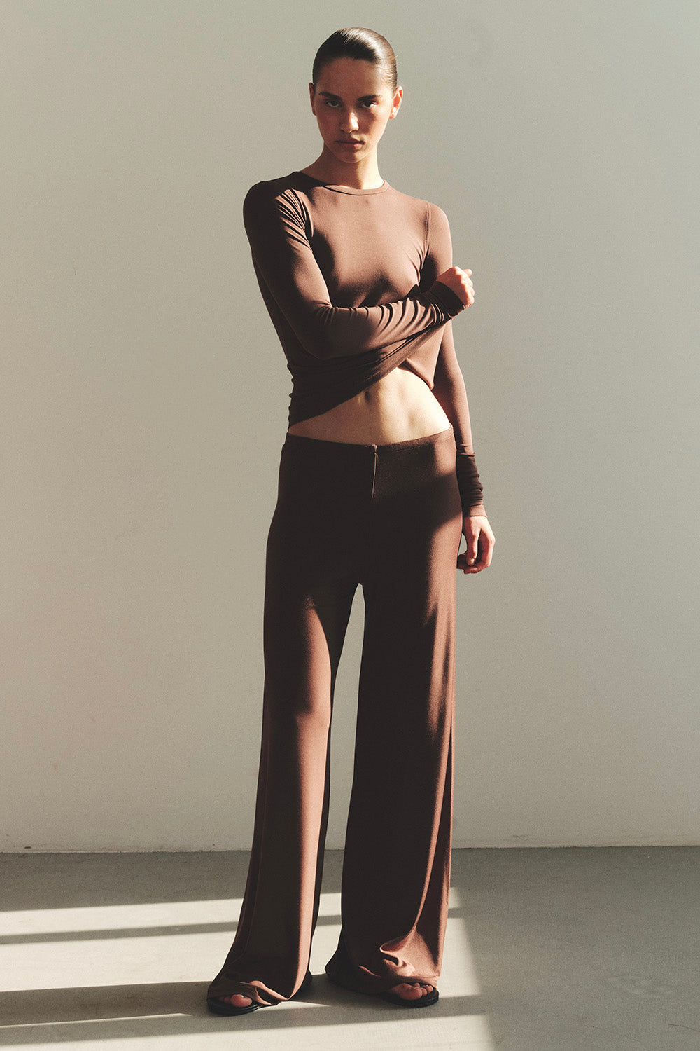 Modal pants GRACE Chocolate