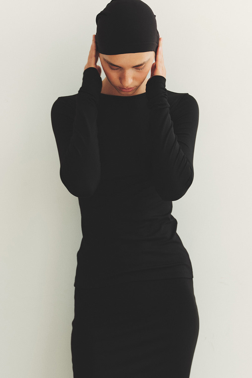 Modal long sleeve GRACE Black