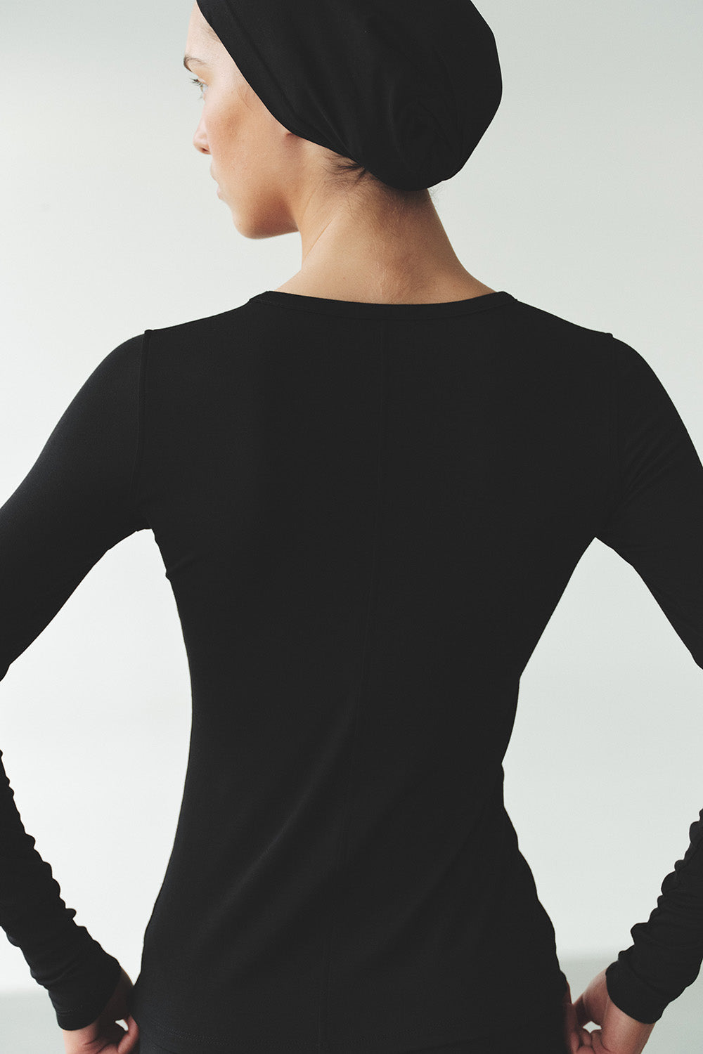 Modal long sleeve GRACE Black