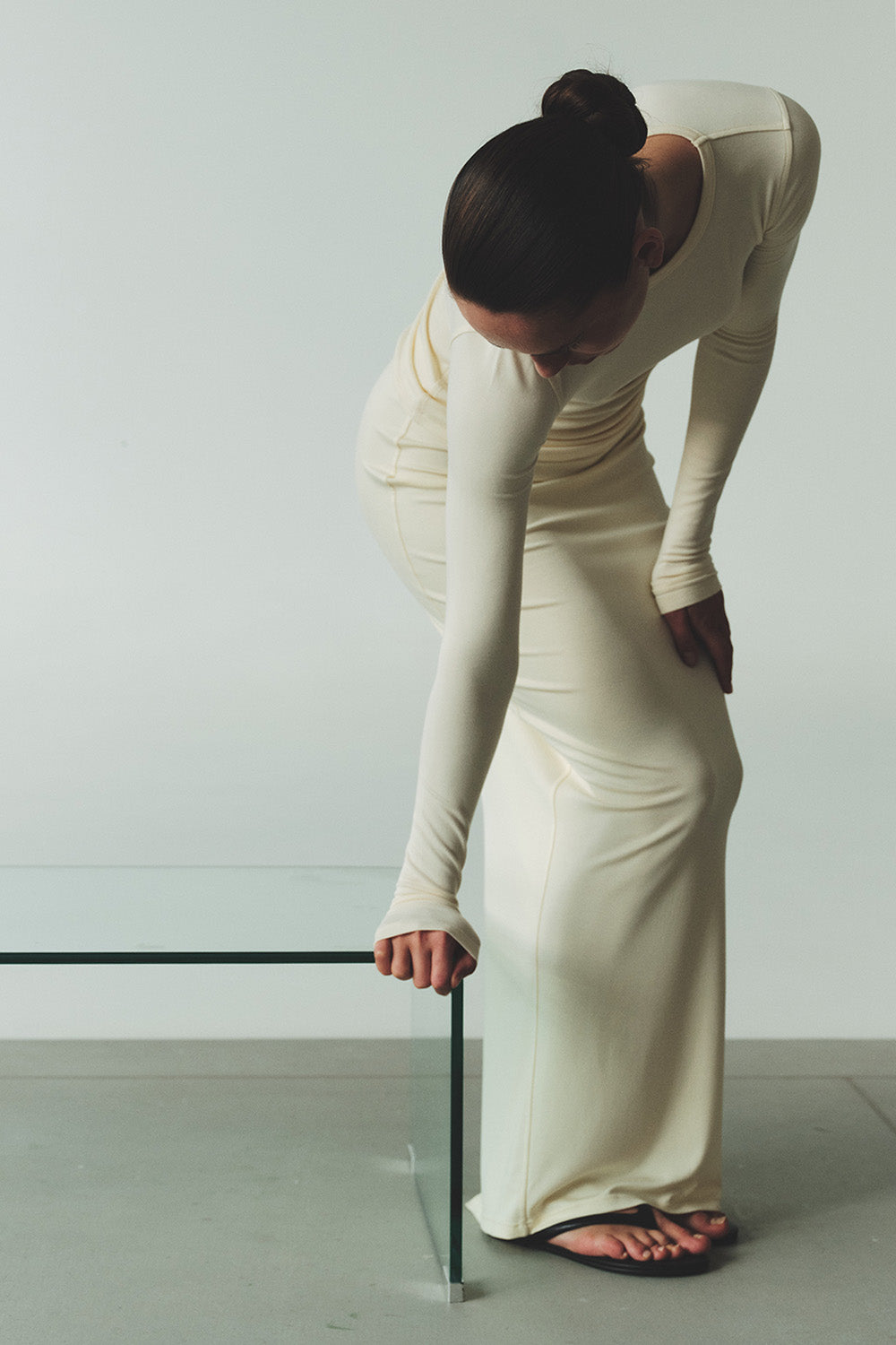 Modal skirt GRACE Ecru