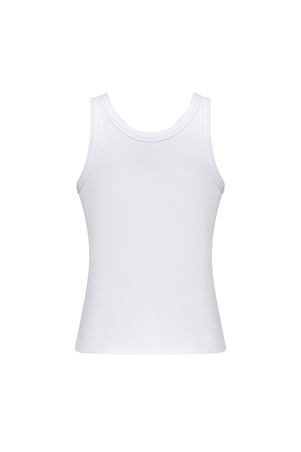 Round Neck Top Avrora White