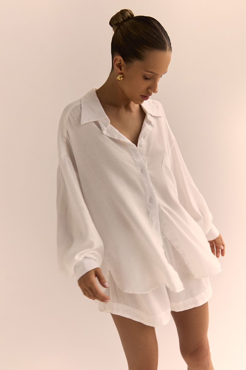 Long Sleeve Shirt MYKONOS White