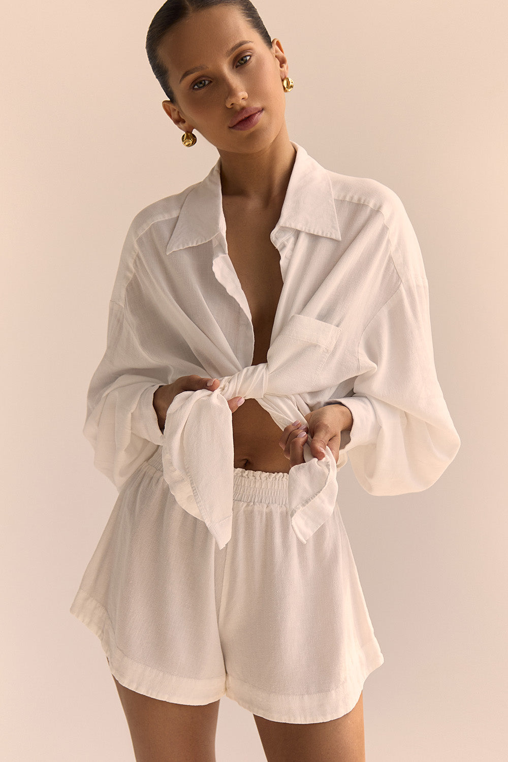 Long Sleeve Shirt MYKONOS White