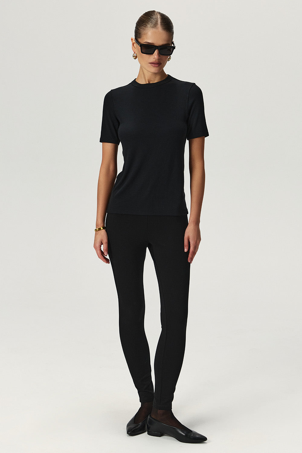 Viscose T-shirt GENTLE Black