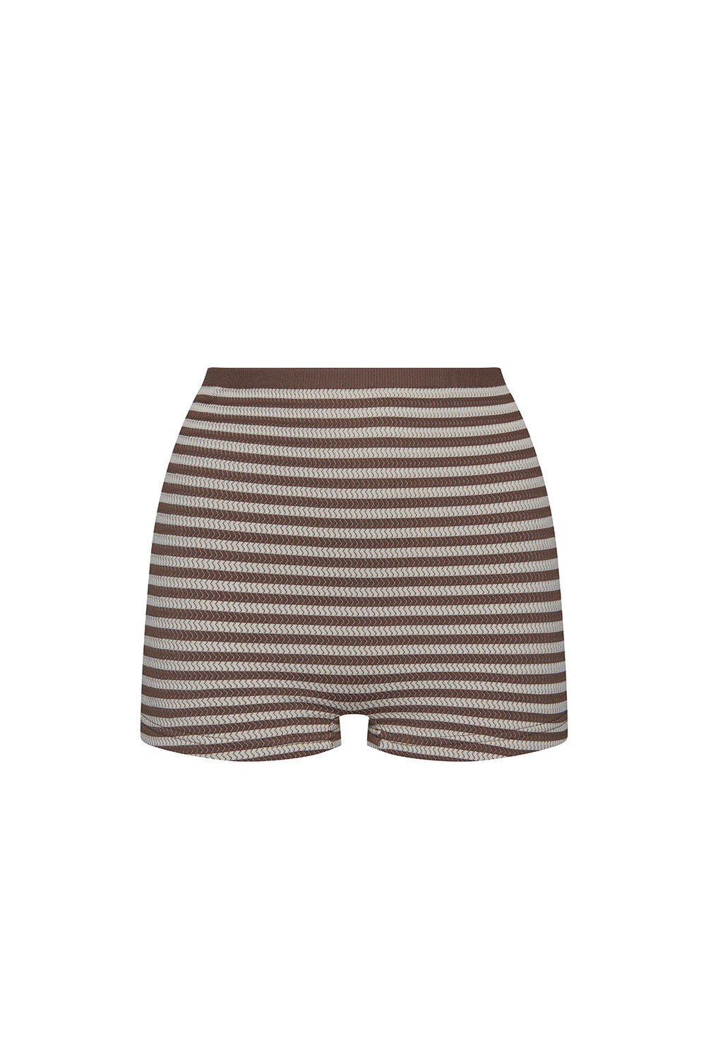 Bottom ELLA №1 High-Waist Shorts Brownie - Ice Cream
