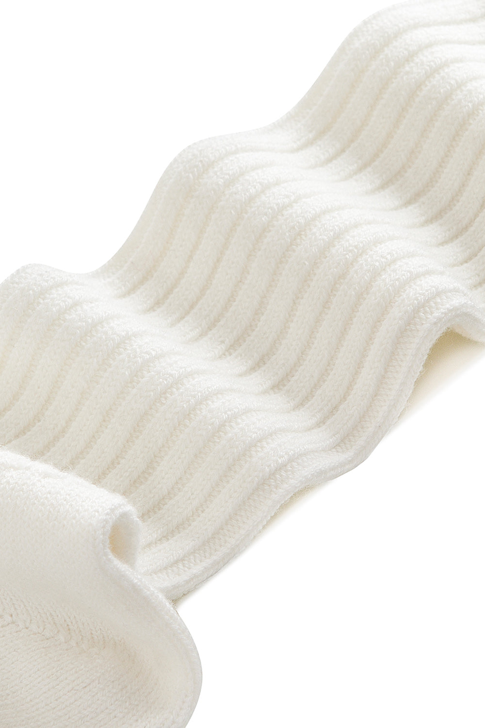 Long Wool Socks Ivory