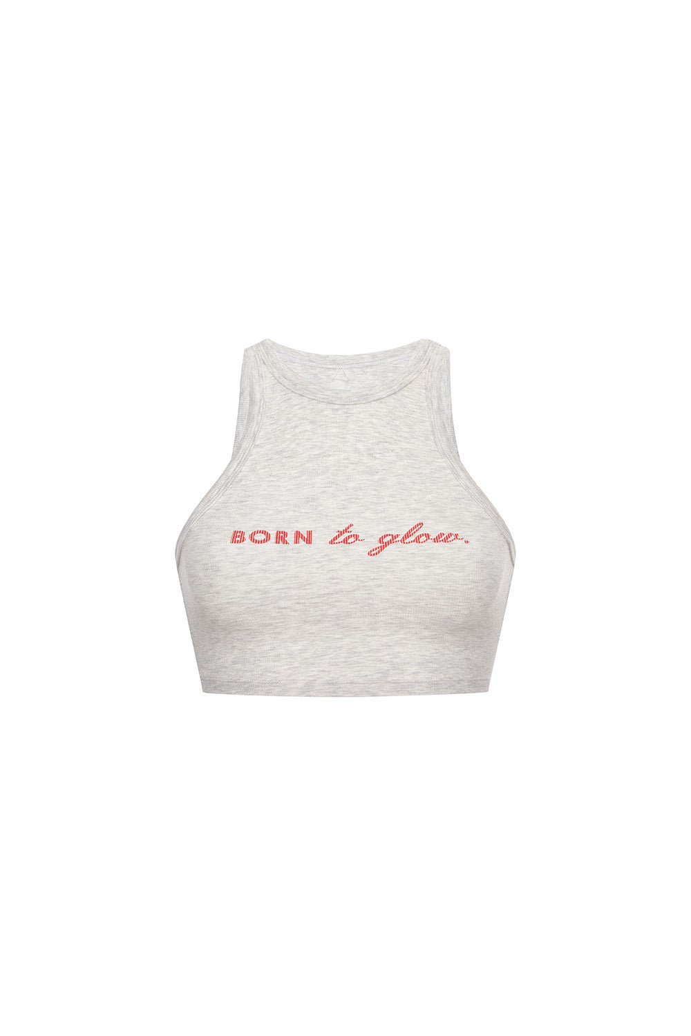 Cotton top with print BEACH PATROL Light-Gray Melange