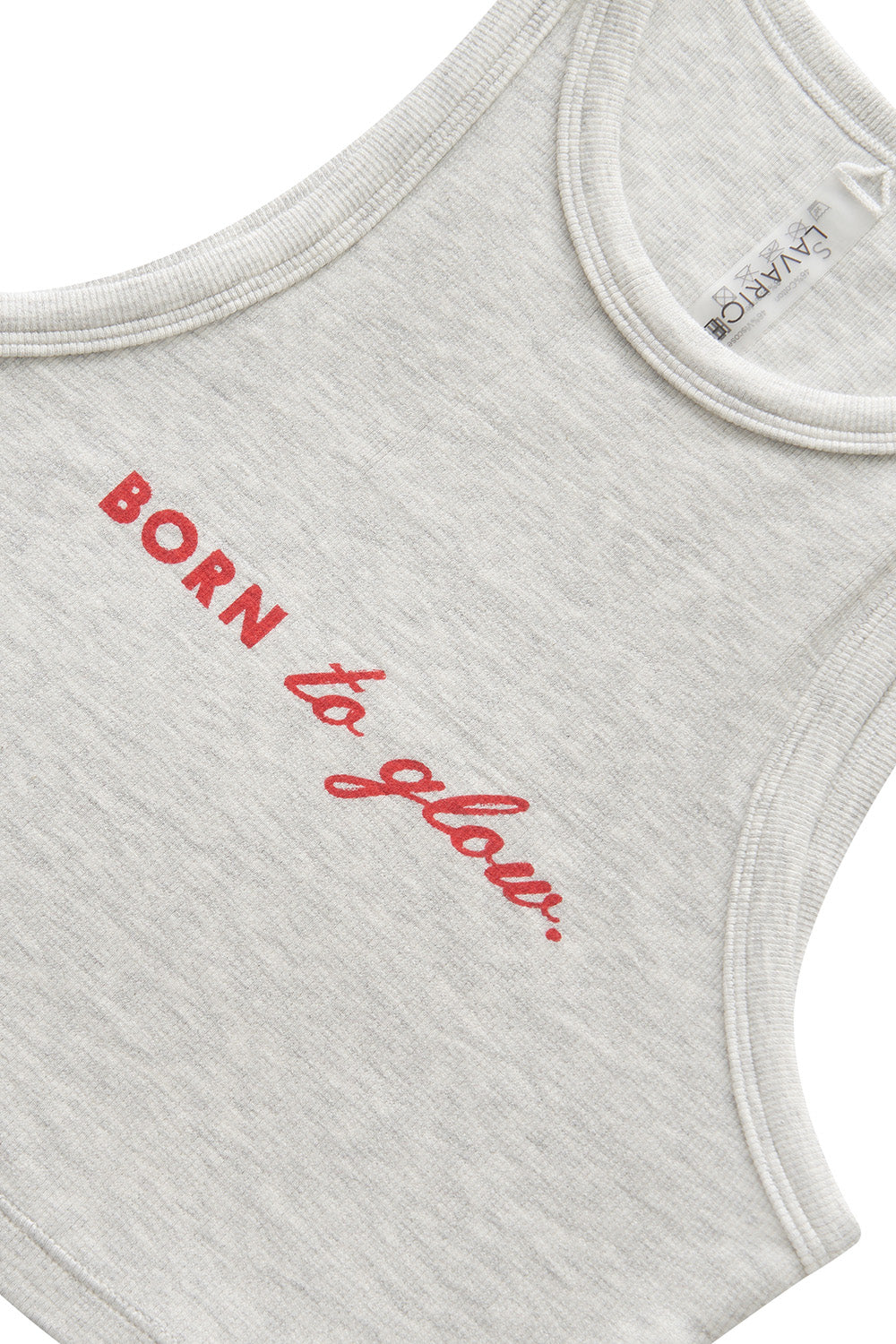Cotton top with print BEACH PATROL Light-Gray Melange