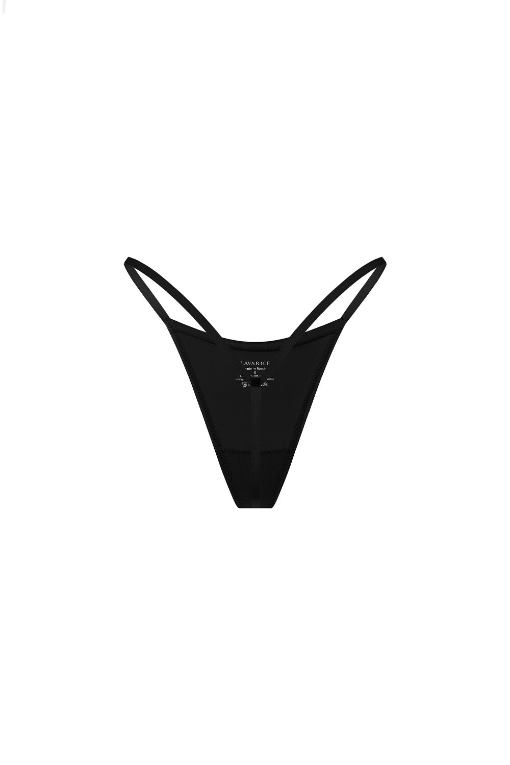 Micro thong bottom INVISIBLE Black