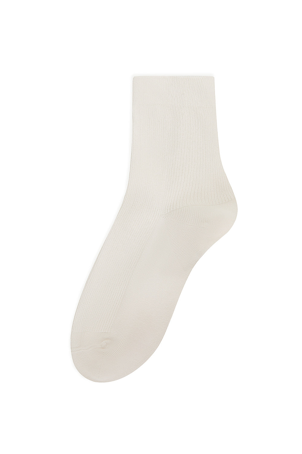 Cotton Ribbed Socks Milk