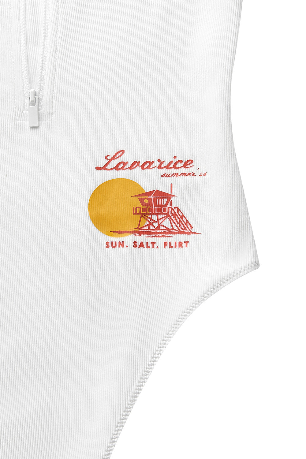 Swimsuit with print BEACH PATROL White