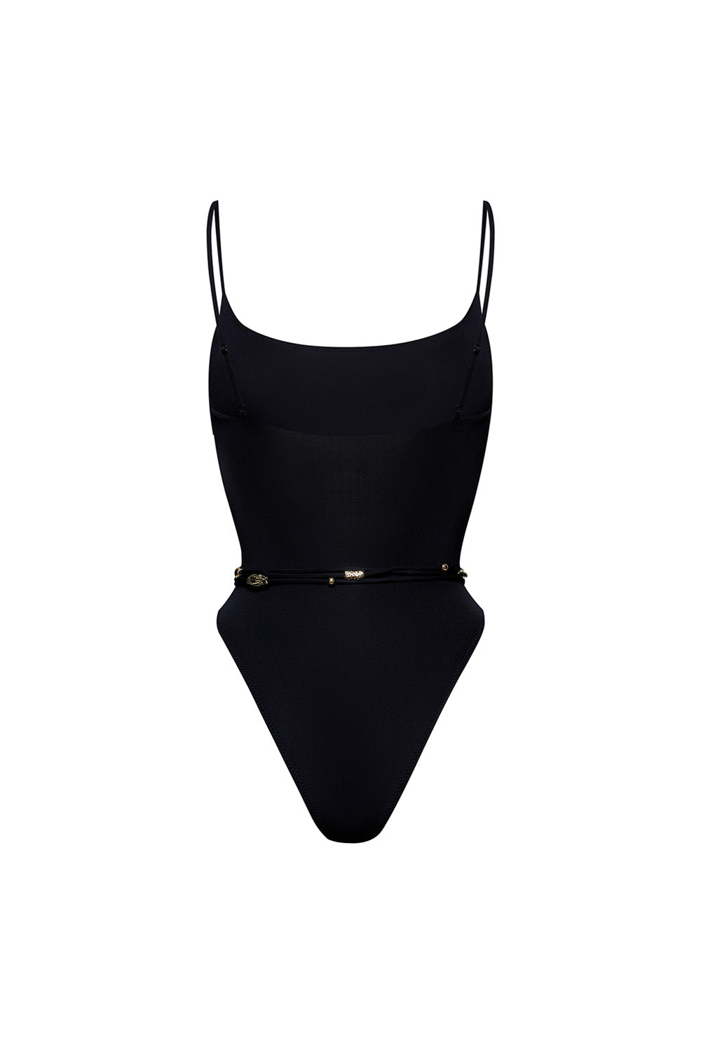 Swimsuit ZOE with belt Black