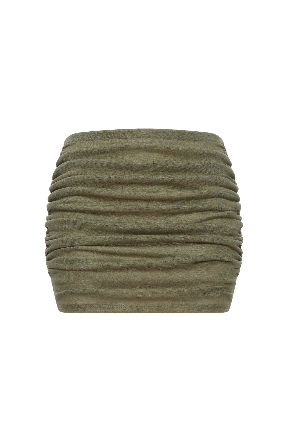 Draped Mini Skirt Tanzania Moss