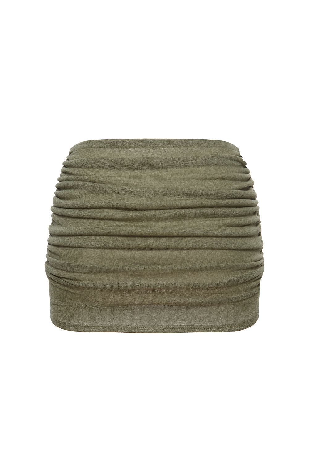 Draped Mini Skirt Tanzania Moss
