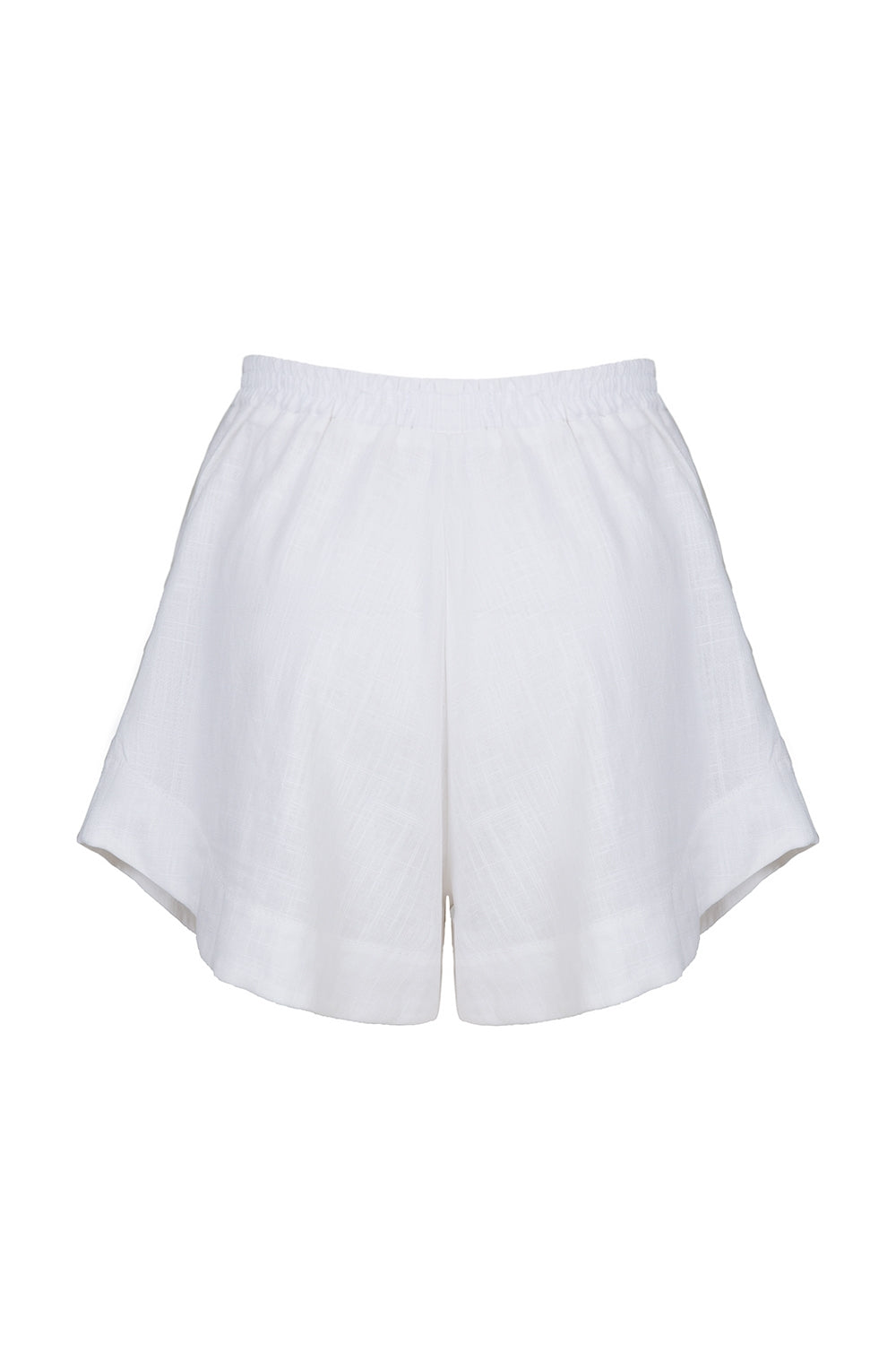 Elasticated linen shorts SANTORINI